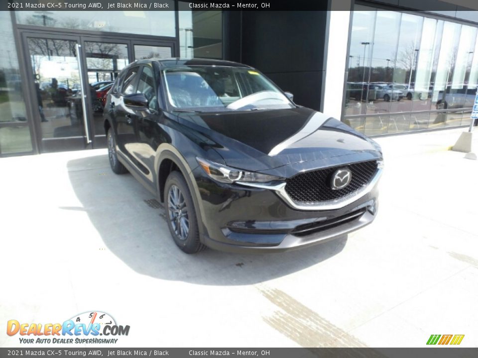 2021 Mazda CX-5 Touring AWD Jet Black Mica / Black Photo #1