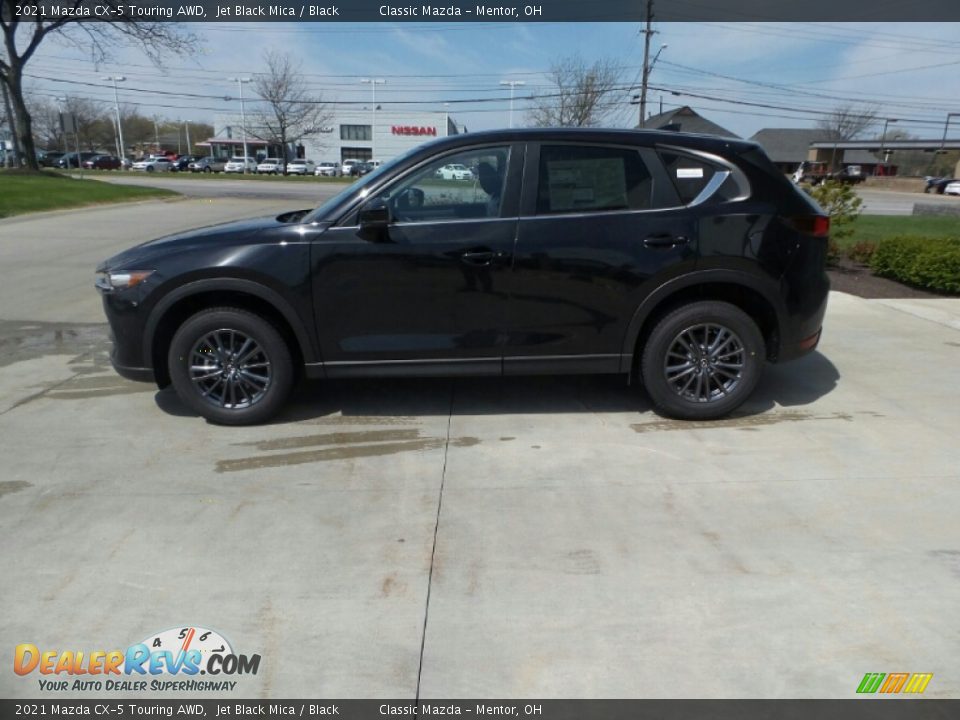 2021 Mazda CX-5 Touring AWD Jet Black Mica / Black Photo #5