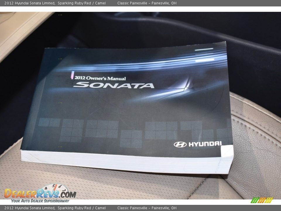 2012 Hyundai Sonata Limited Sparkling Ruby Red / Camel Photo #18