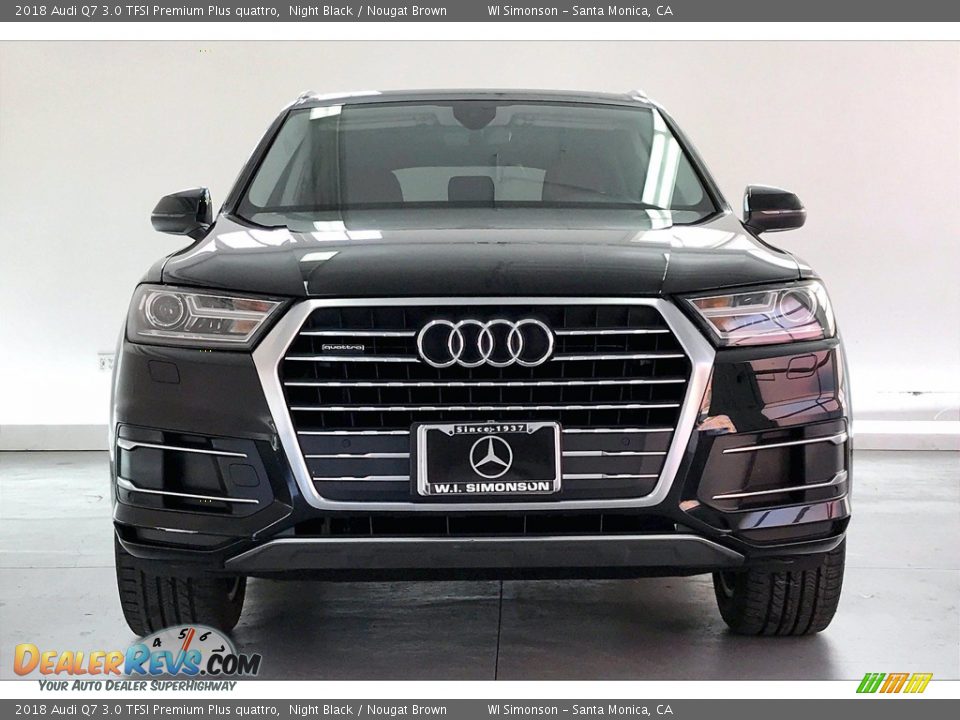 2018 Audi Q7 3.0 TFSI Premium Plus quattro Night Black / Nougat Brown Photo #2