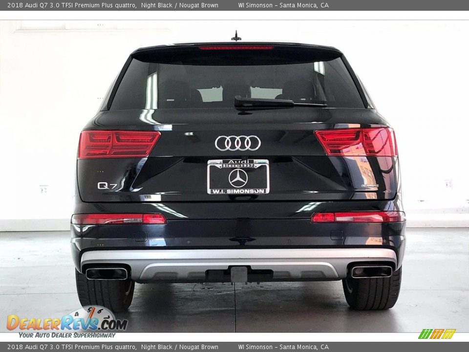 2018 Audi Q7 3.0 TFSI Premium Plus quattro Night Black / Nougat Brown Photo #3