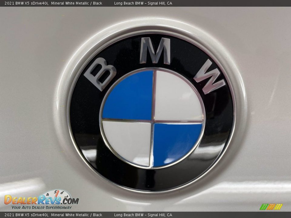 2021 BMW X5 sDrive40i Mineral White Metallic / Black Photo #7