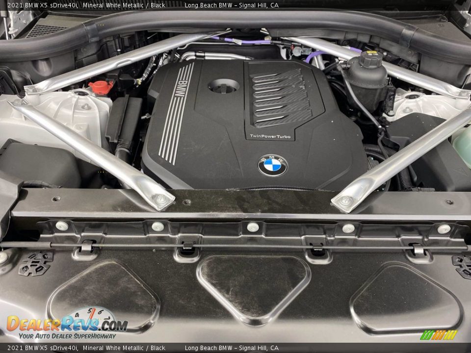 2021 BMW X5 sDrive40i Mineral White Metallic / Black Photo #9
