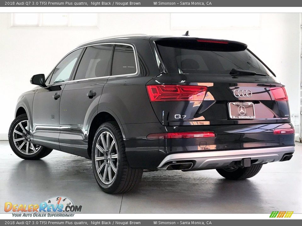 2018 Audi Q7 3.0 TFSI Premium Plus quattro Night Black / Nougat Brown Photo #10