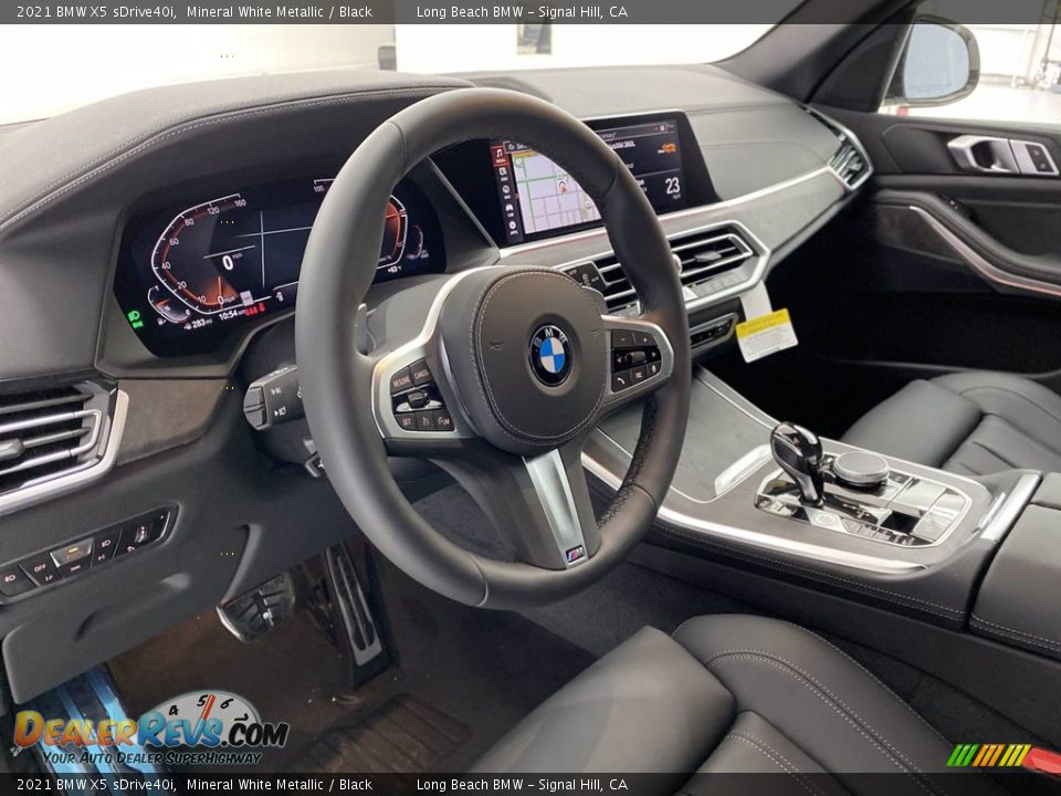 2021 BMW X5 sDrive40i Mineral White Metallic / Black Photo #12