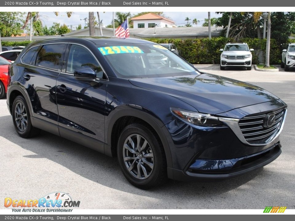 2020 Mazda CX-9 Touring Deep Crystal Blue Mica / Black Photo #2