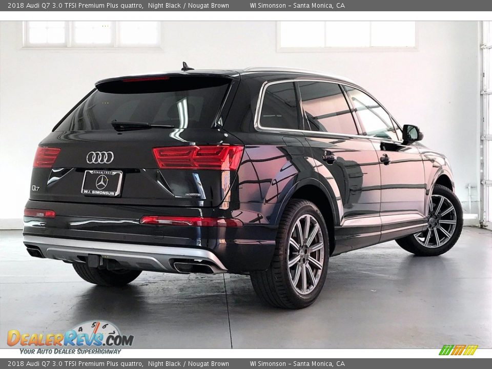 2018 Audi Q7 3.0 TFSI Premium Plus quattro Night Black / Nougat Brown Photo #13