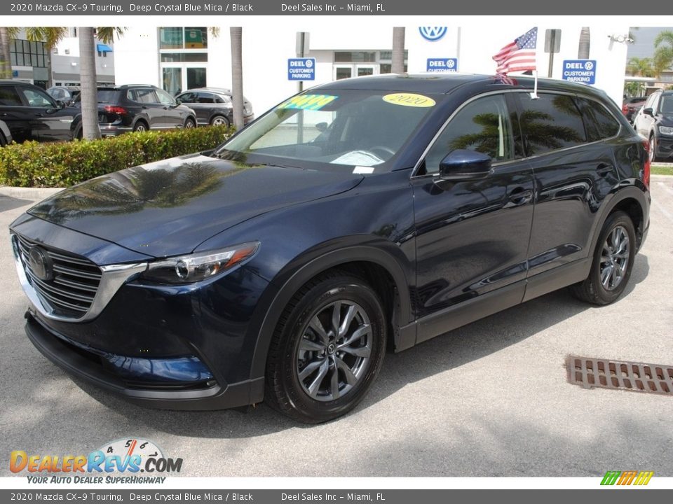 2020 Mazda CX-9 Touring Deep Crystal Blue Mica / Black Photo #4