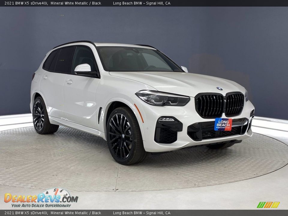 2021 BMW X5 sDrive40i Mineral White Metallic / Black Photo #27