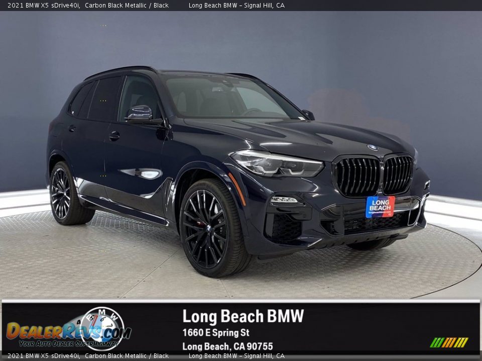 2021 BMW X5 sDrive40i Carbon Black Metallic / Black Photo #1
