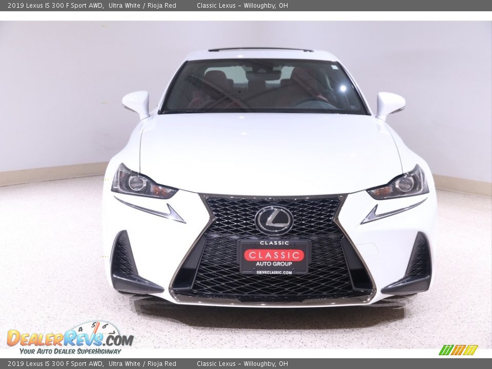 2019 Lexus IS 300 F Sport AWD Ultra White / Rioja Red Photo #2