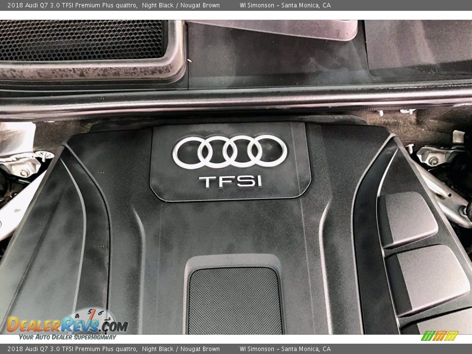 2018 Audi Q7 3.0 TFSI Premium Plus quattro Night Black / Nougat Brown Photo #32