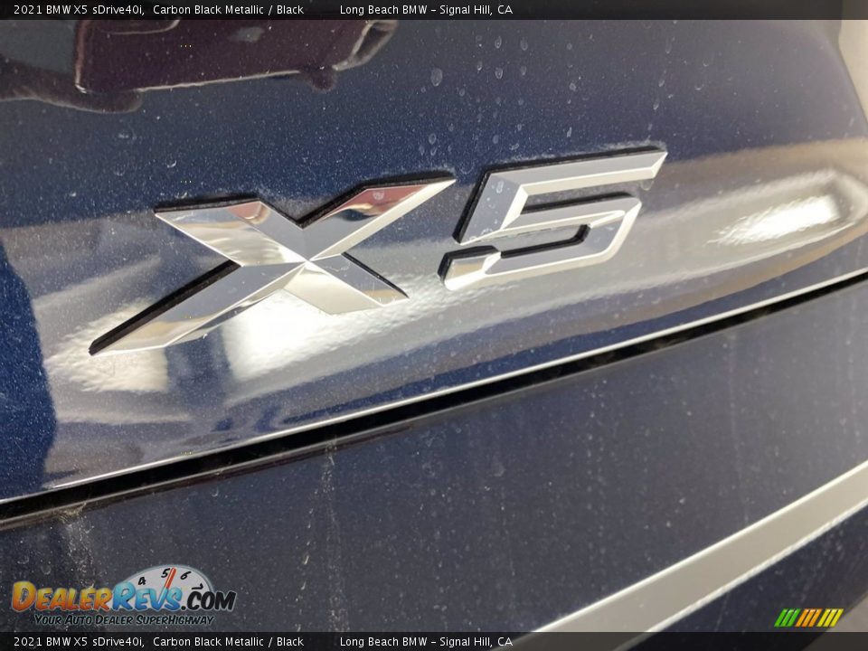 2021 BMW X5 sDrive40i Carbon Black Metallic / Black Photo #8