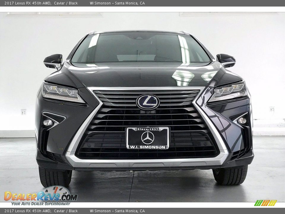 2017 Lexus RX 450h AWD Caviar / Black Photo #2