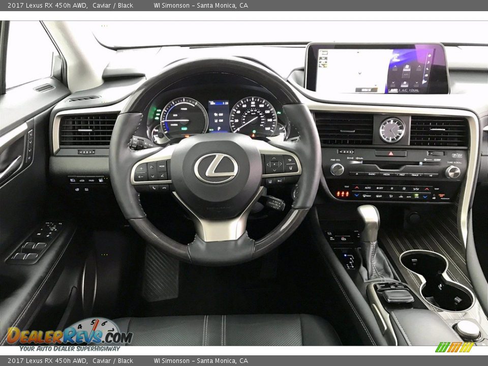 2017 Lexus RX 450h AWD Caviar / Black Photo #4