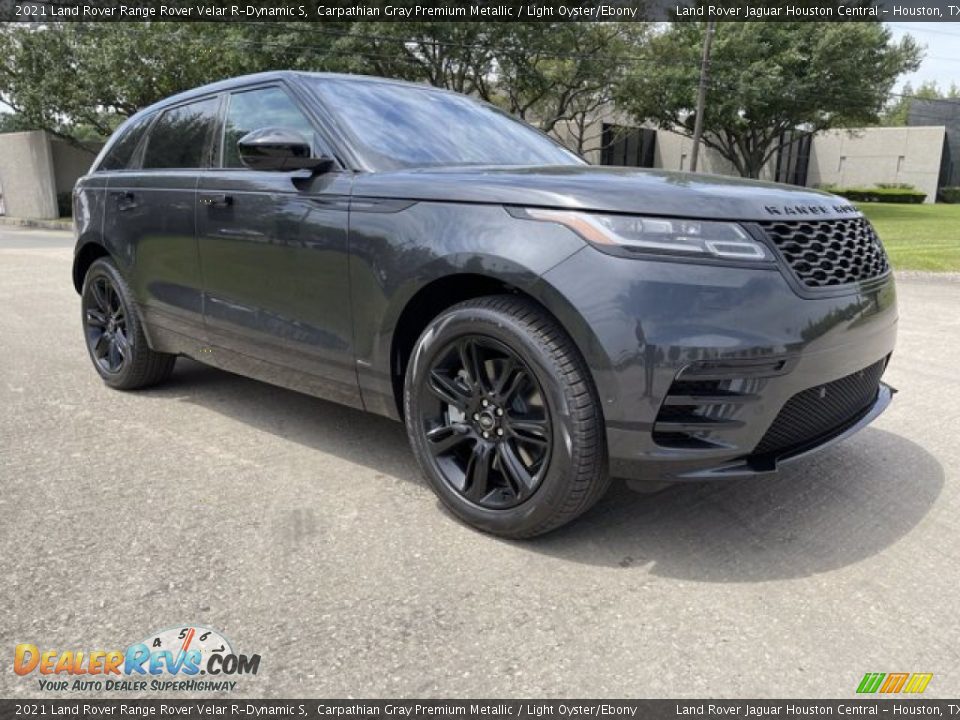 2021 Land Rover Range Rover Velar R-Dynamic S Carpathian Gray Premium Metallic / Light Oyster/Ebony Photo #12