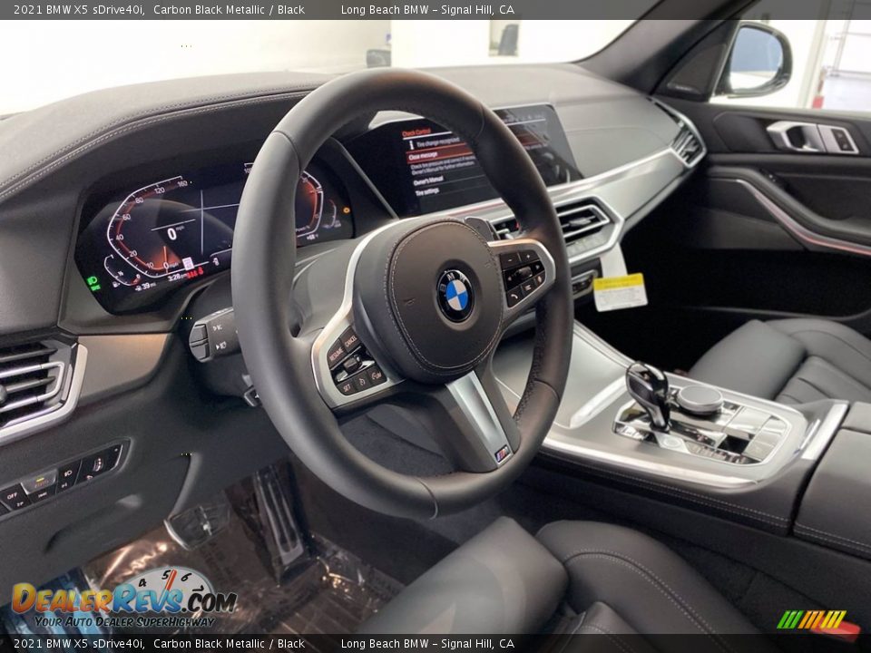 2021 BMW X5 sDrive40i Carbon Black Metallic / Black Photo #12