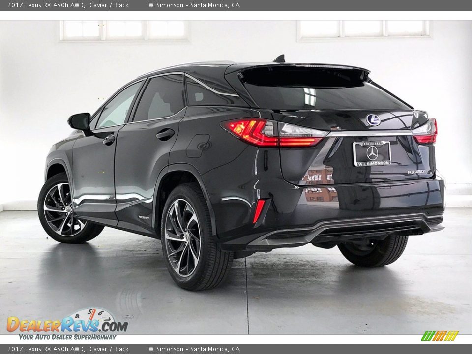 2017 Lexus RX 450h AWD Caviar / Black Photo #10