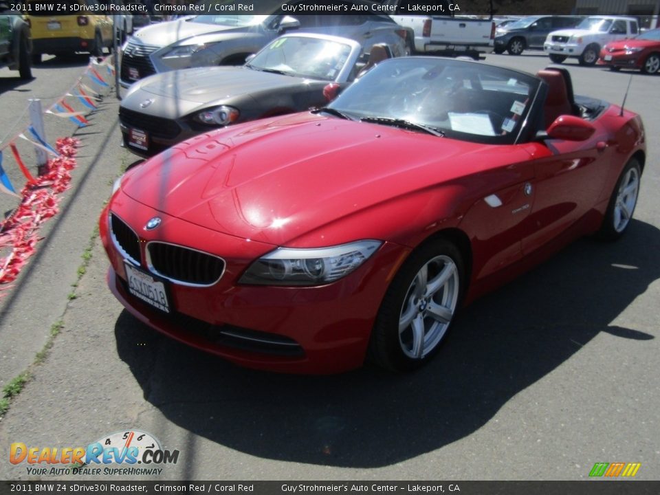 2011 BMW Z4 sDrive30i Roadster Crimson Red / Coral Red Photo #6