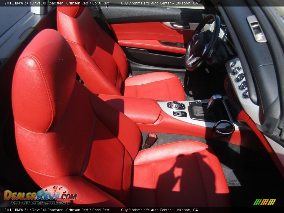 2011 BMW Z4 sDrive30i Roadster Crimson Red / Coral Red Photo #7