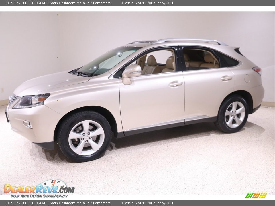 2015 Lexus RX 350 AWD Satin Cashmere Metallic / Parchment Photo #3