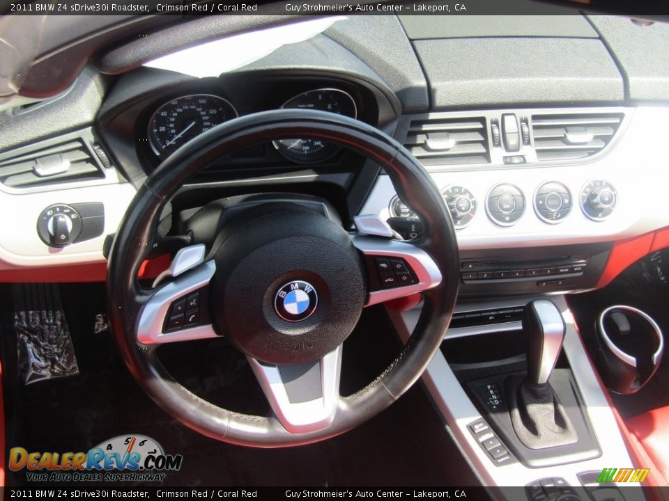 2011 BMW Z4 sDrive30i Roadster Crimson Red / Coral Red Photo #10