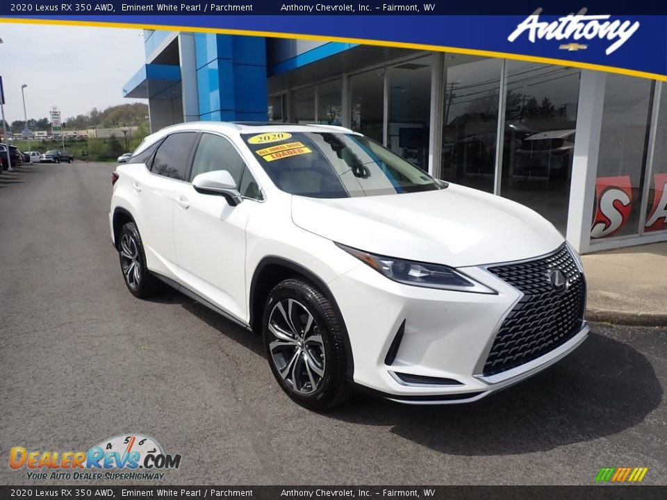 2020 Lexus RX 350 AWD Eminent White Pearl / Parchment Photo #1