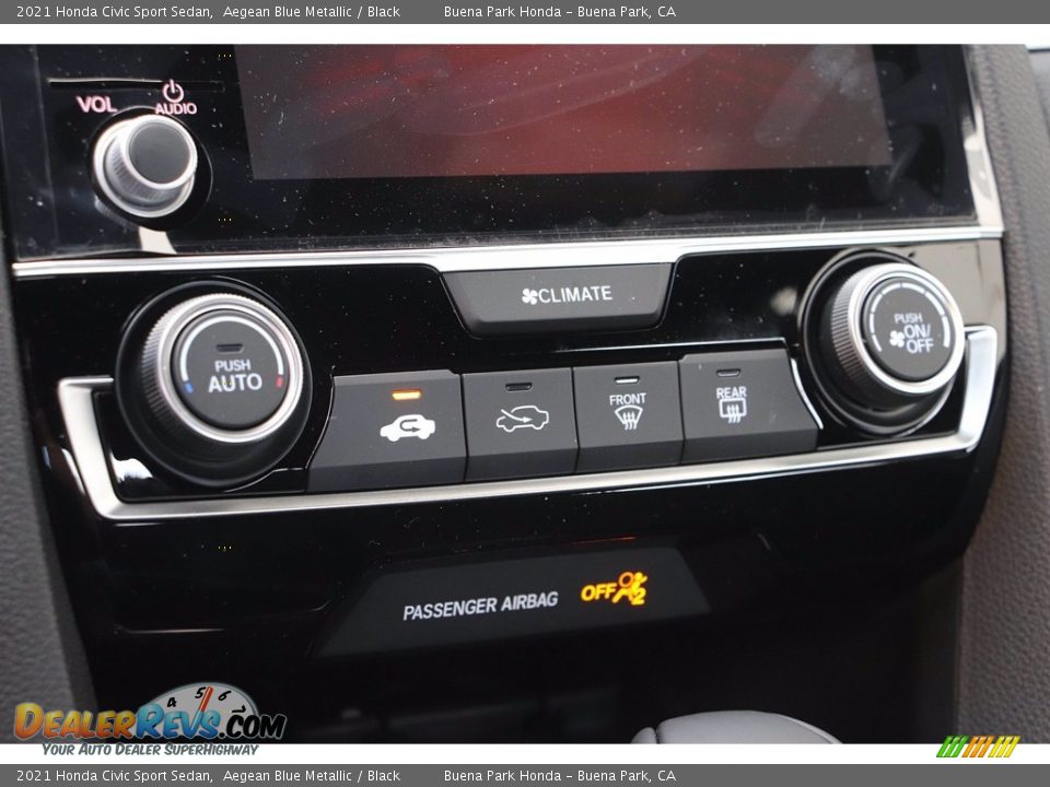 Controls of 2021 Honda Civic Sport Sedan Photo #13