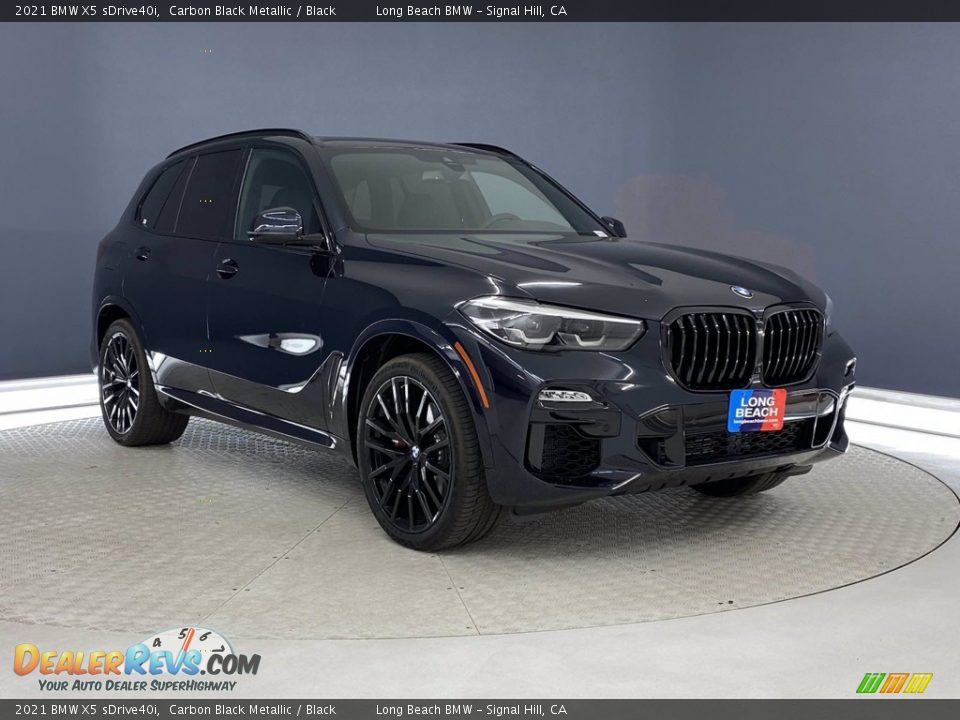 2021 BMW X5 sDrive40i Carbon Black Metallic / Black Photo #27