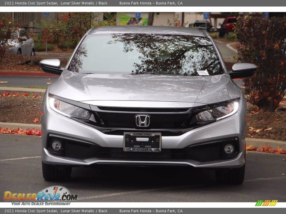 2021 Honda Civic Sport Sedan Lunar Silver Metallic / Black Photo #3