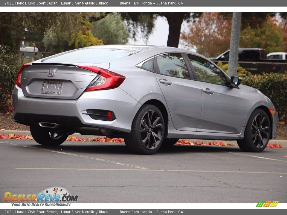 2021 Honda Civic Sport Sedan Lunar Silver Metallic / Black Photo #5