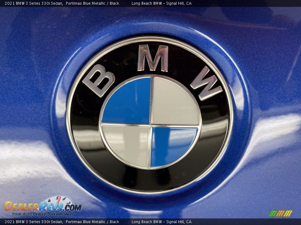 2021 BMW 3 Series 330i Sedan Portimao Blue Metallic / Black Photo #7