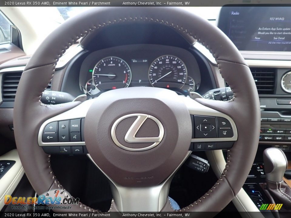 2020 Lexus RX 350 AWD Eminent White Pearl / Parchment Photo #15