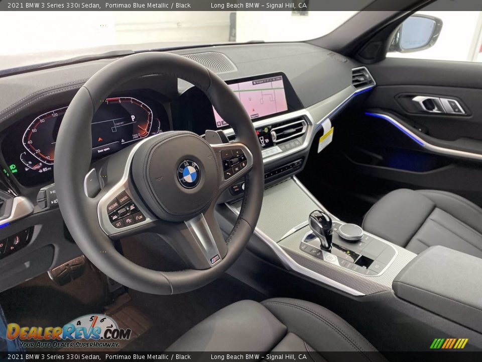 2021 BMW 3 Series 330i Sedan Portimao Blue Metallic / Black Photo #12