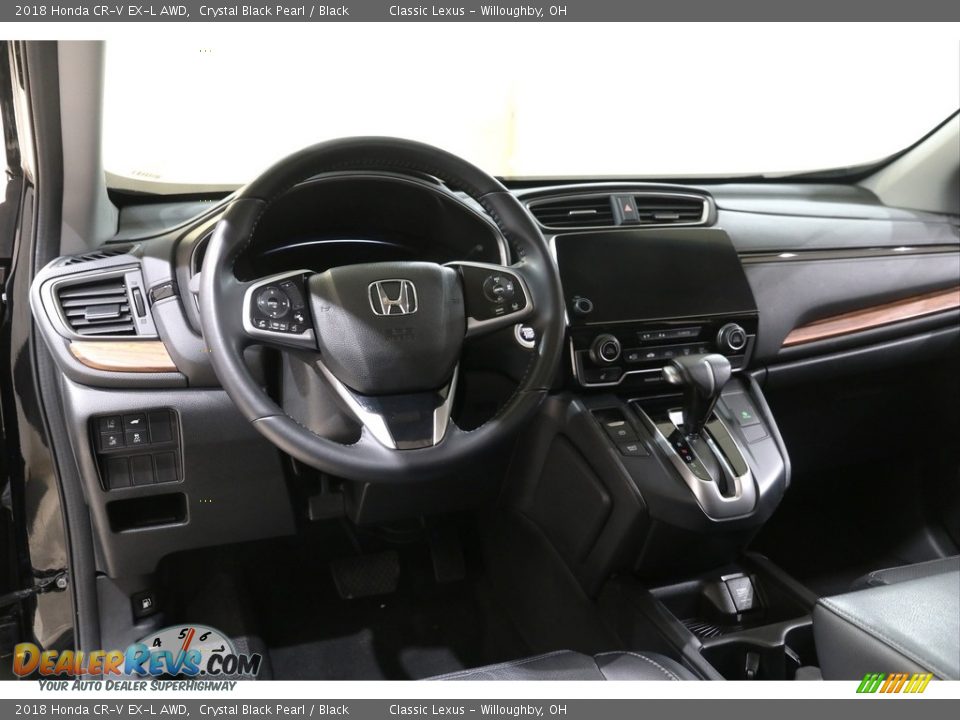 2018 Honda CR-V EX-L AWD Crystal Black Pearl / Black Photo #6