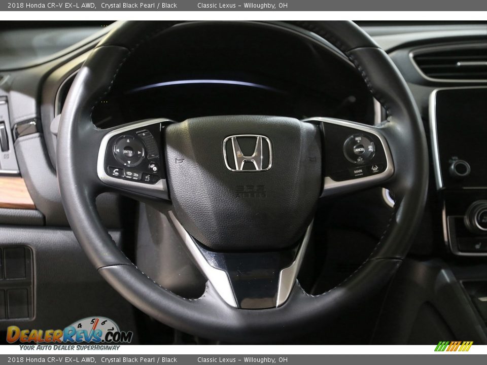 2018 Honda CR-V EX-L AWD Crystal Black Pearl / Black Photo #7