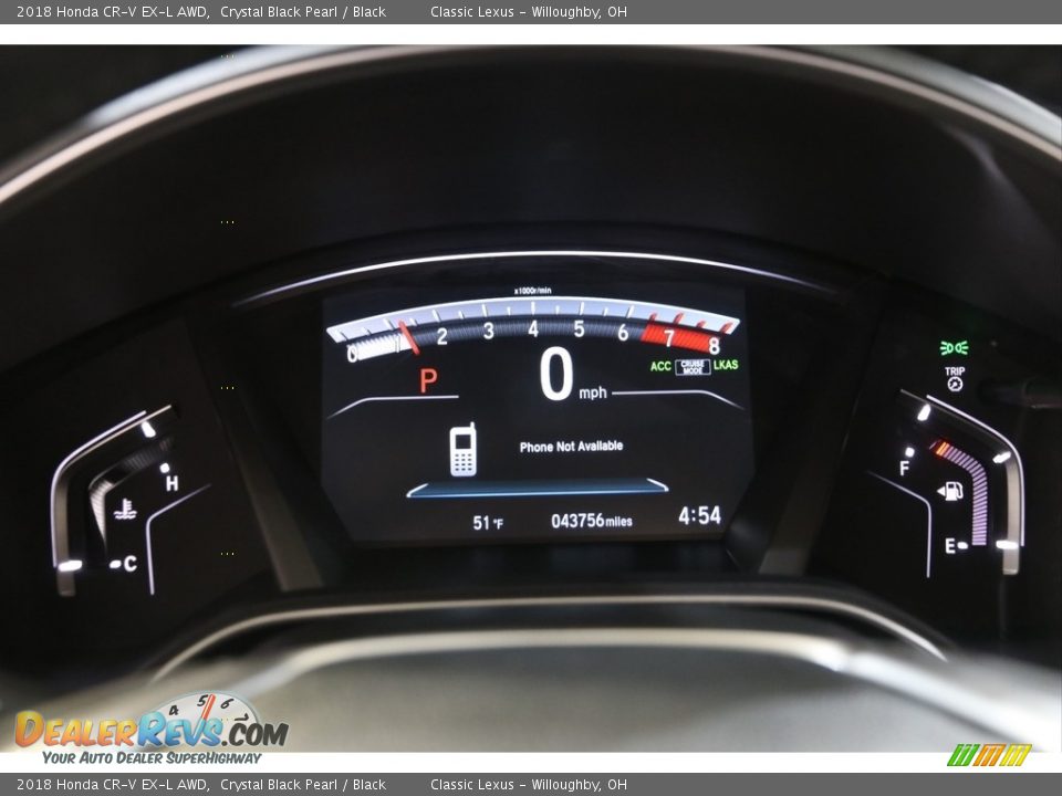 2018 Honda CR-V EX-L AWD Crystal Black Pearl / Black Photo #8