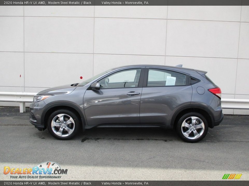 2020 Honda HR-V LX AWD Modern Steel Metallic / Black Photo #2