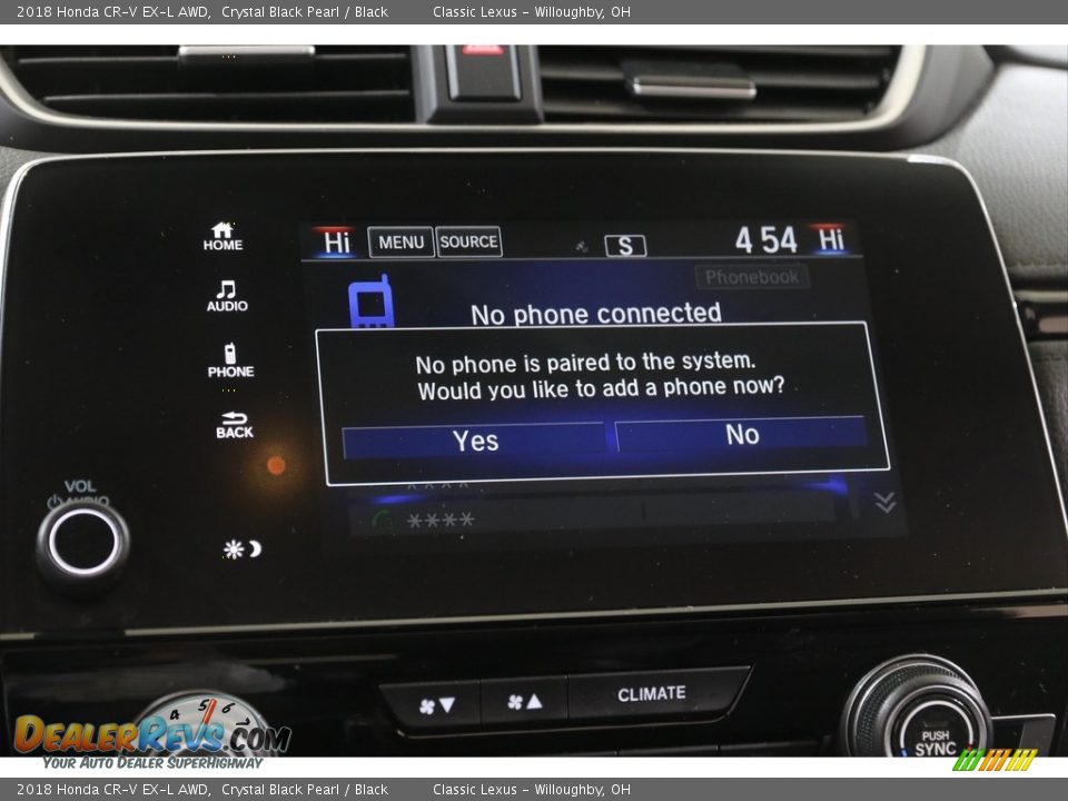 2018 Honda CR-V EX-L AWD Crystal Black Pearl / Black Photo #11