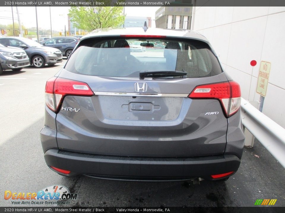 2020 Honda HR-V LX AWD Modern Steel Metallic / Black Photo #4