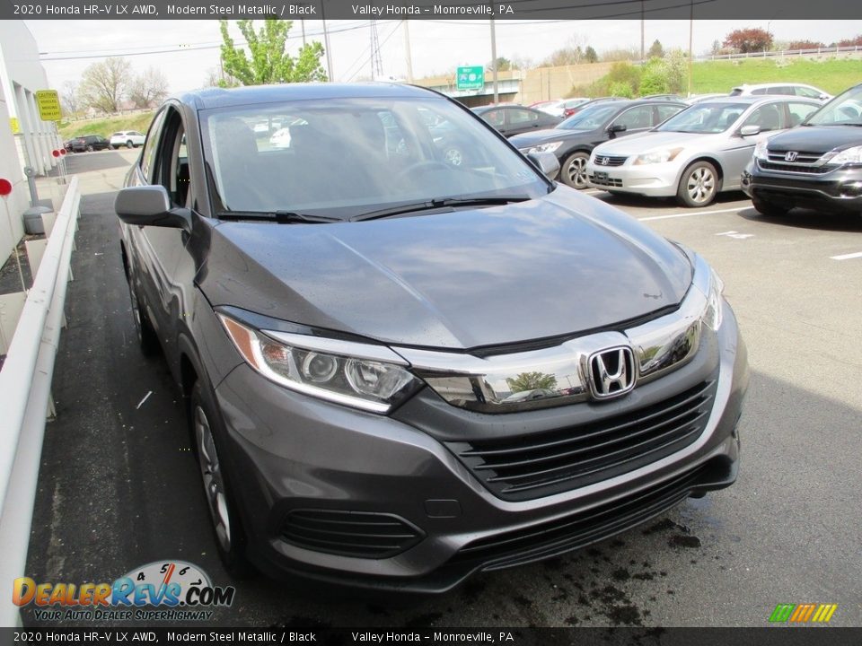 2020 Honda HR-V LX AWD Modern Steel Metallic / Black Photo #8