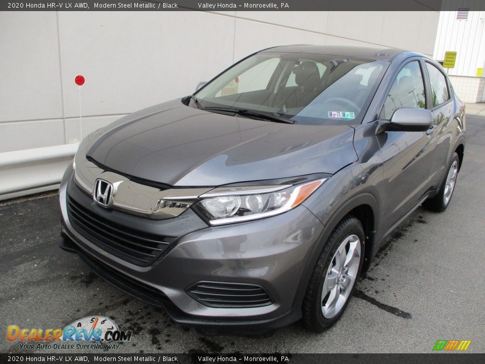 2020 Honda HR-V LX AWD Modern Steel Metallic / Black Photo #10