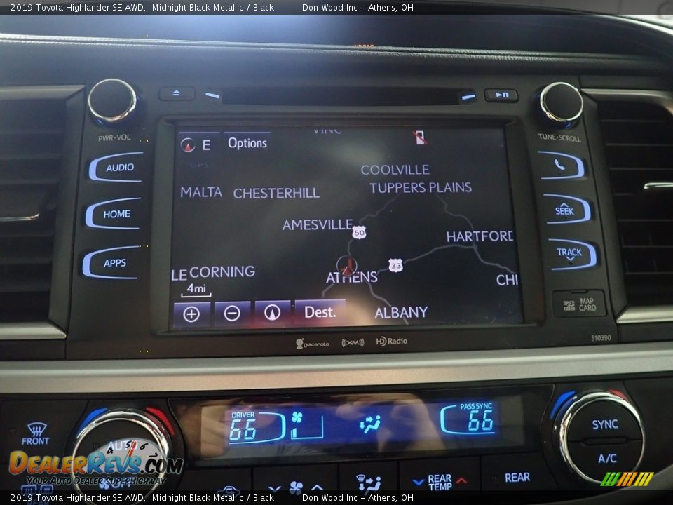 2019 Toyota Highlander SE AWD Midnight Black Metallic / Black Photo #4