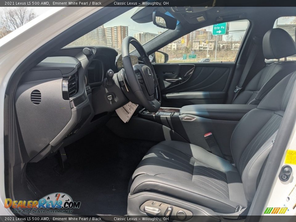 Black Interior - 2021 Lexus LS 500 AWD Photo #3