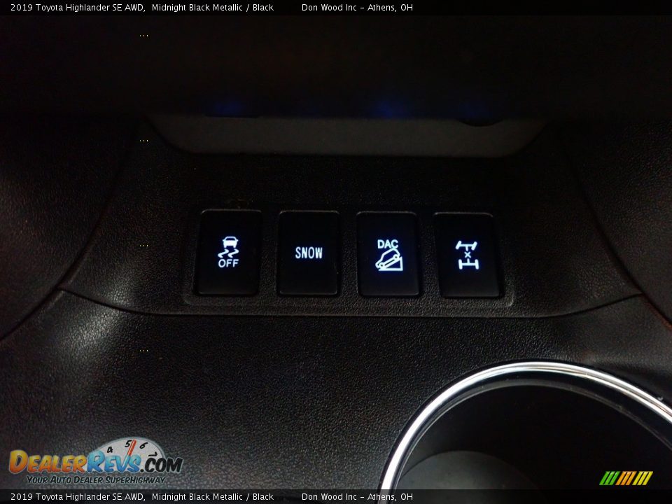 2019 Toyota Highlander SE AWD Midnight Black Metallic / Black Photo #6