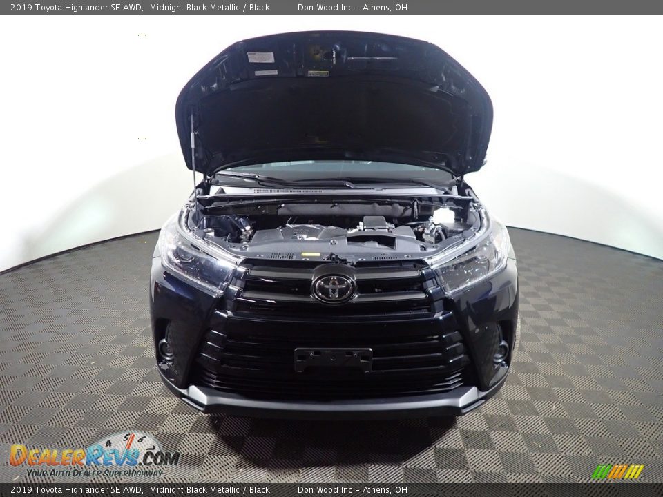 2019 Toyota Highlander SE AWD Midnight Black Metallic / Black Photo #10