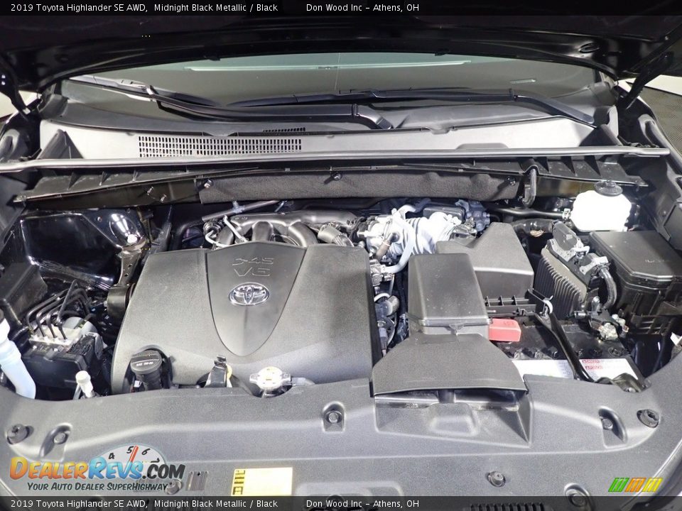 2019 Toyota Highlander SE AWD Midnight Black Metallic / Black Photo #11