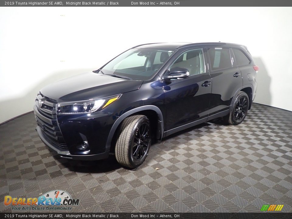2019 Toyota Highlander SE AWD Midnight Black Metallic / Black Photo #13