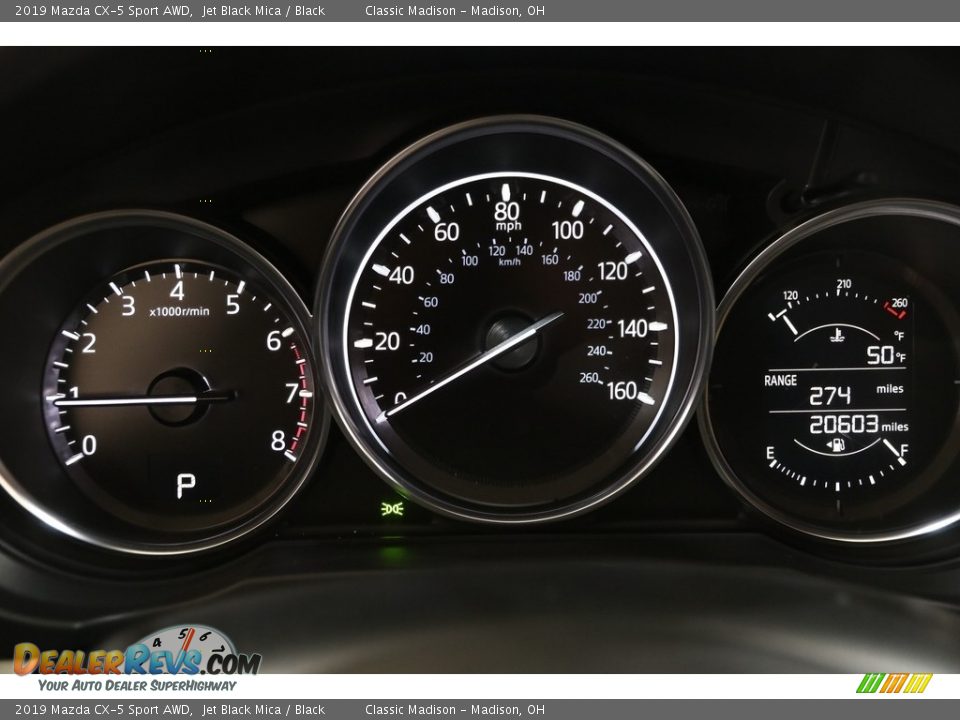 2019 Mazda CX-5 Sport AWD Jet Black Mica / Black Photo #8