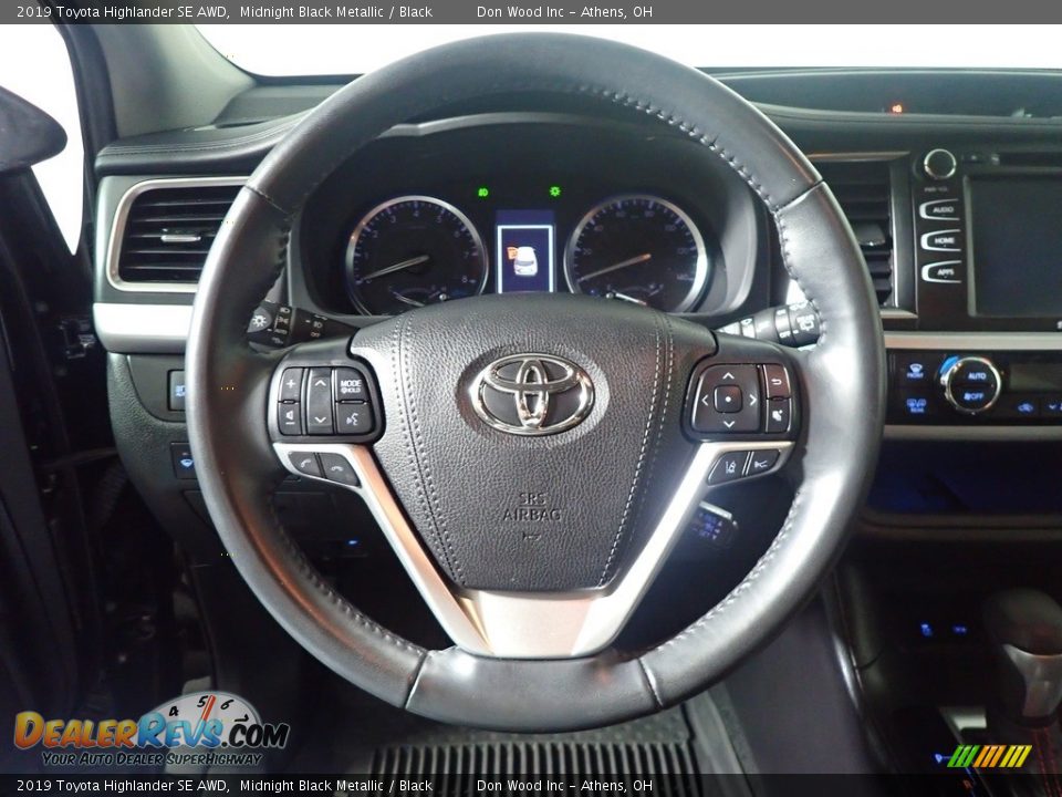 2019 Toyota Highlander SE AWD Midnight Black Metallic / Black Photo #32
